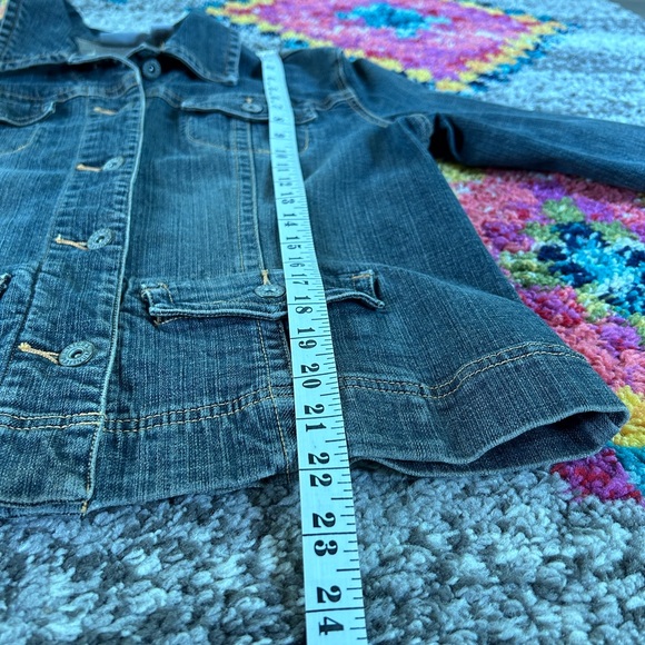 Chicos Platinum denim stretch jacket - Picture 6 of 8